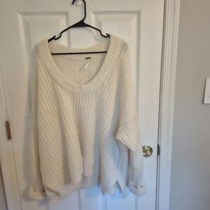 Free People Blue Bell Oversized Sweater